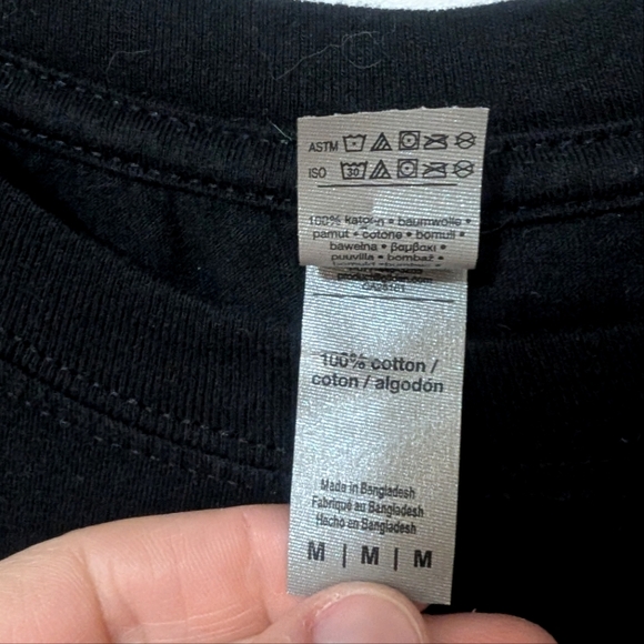 HMV Merch Logo with Dog and Gramophone - Black T-Shirt (Size M) - Picture 5 of 6